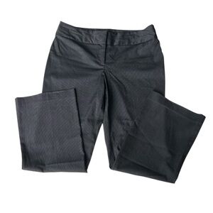 LOFT Ann Taylor Low Rise 90’s Y2K Charcoal Pinstripe Wide Leg Trousers 12